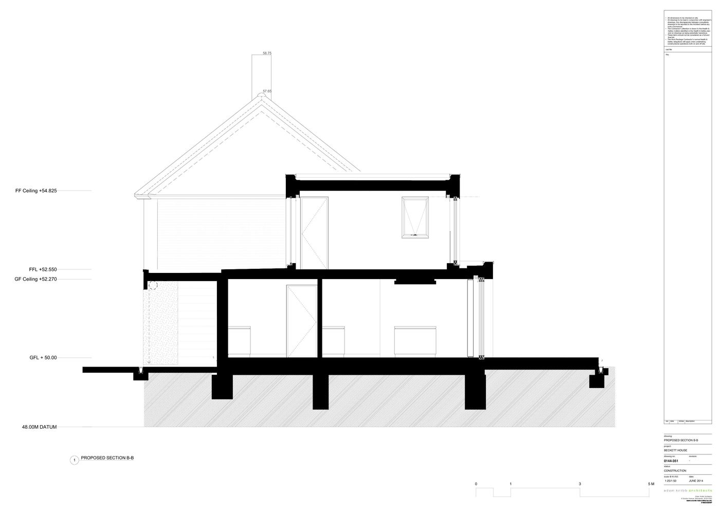 1416x1000 Gallery Of The Beckett House Adam Knibb Architects