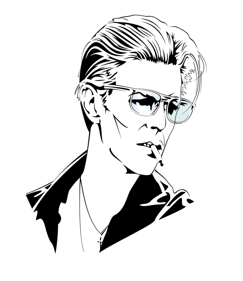808x936 David Bowie Vector Image Freevectors