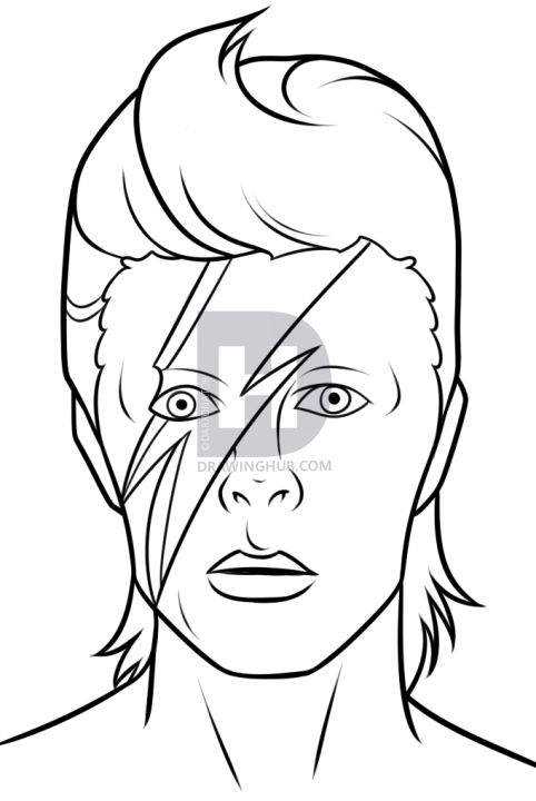 482x720 Drawing David Bowie Step