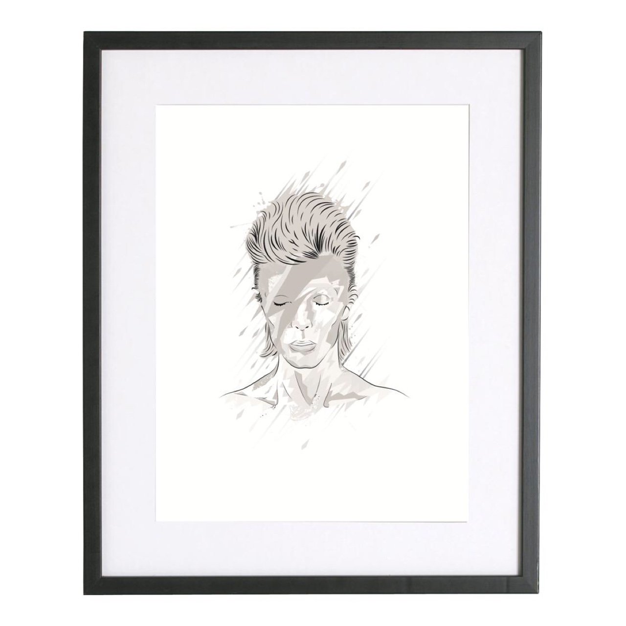 1280x1280 Silver Edition David Bowie Print Other Sizes