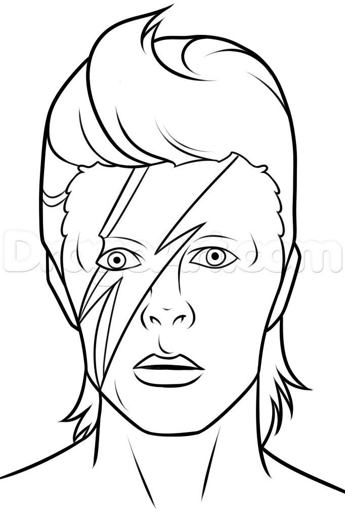 682x1018 Drawing David Bowie Step