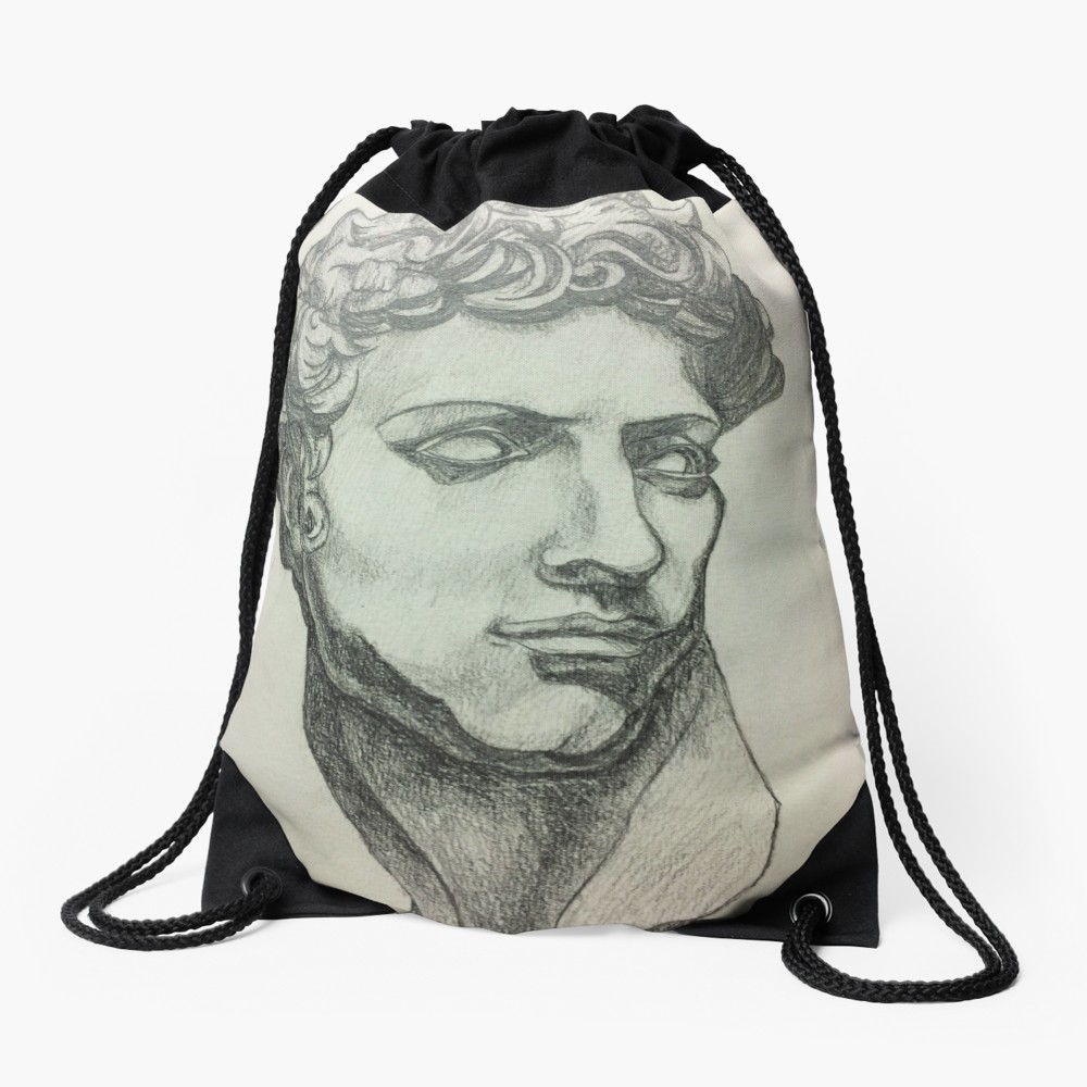 1000x1000 michelangelo's david drawing tote bag