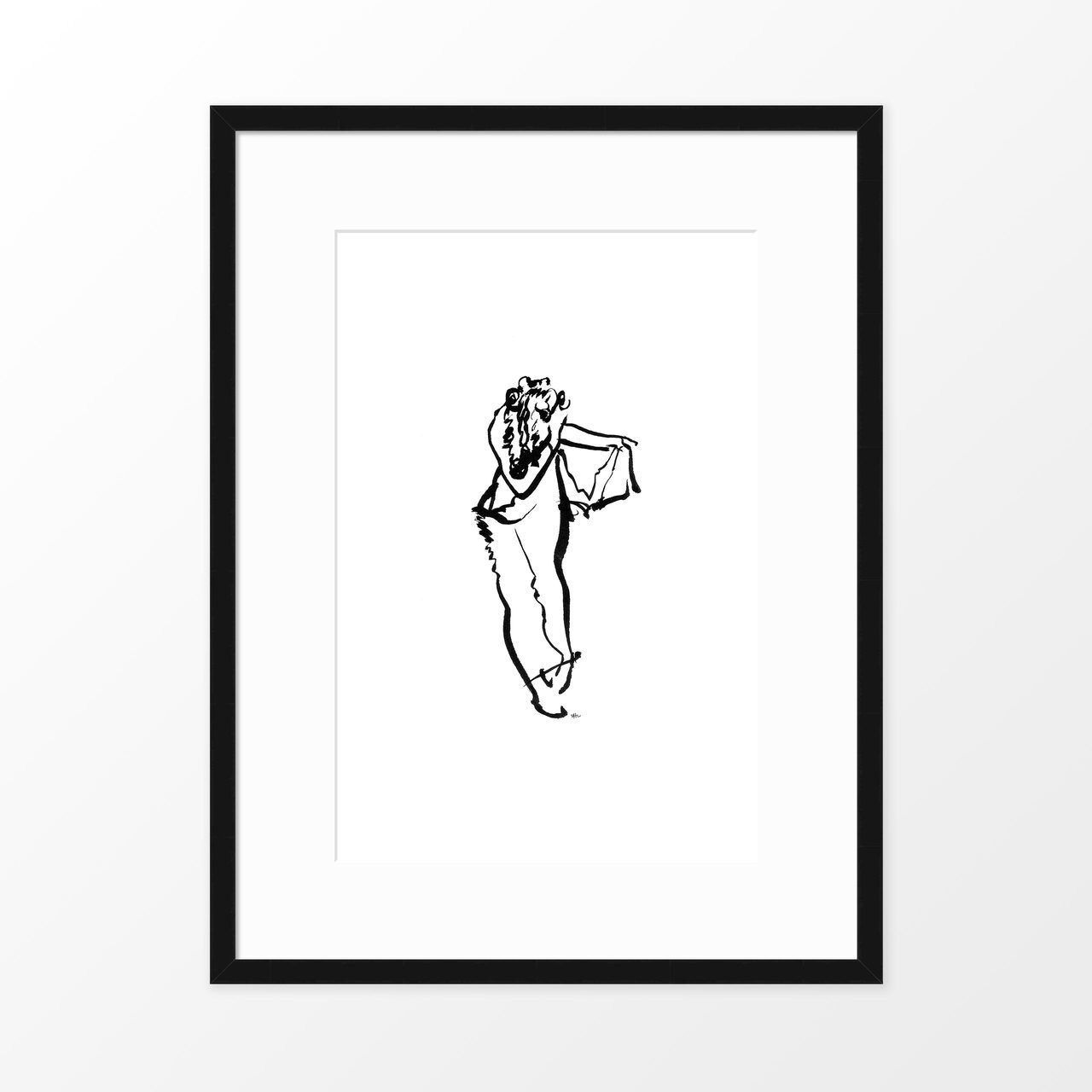 1280x1280 the printed home 'trousers' drawing, hand drawn art print