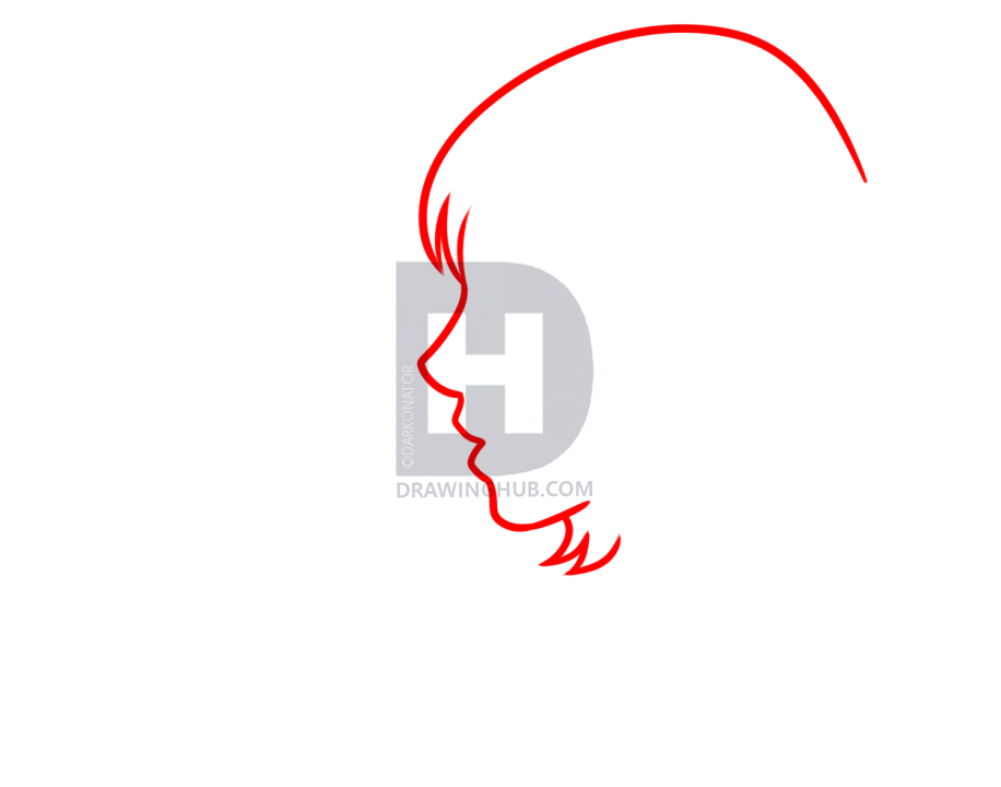 916x720 Night And Day Illusion Drawing, Step