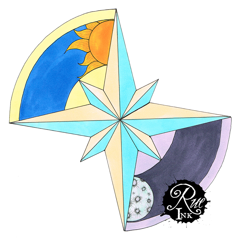 800x800 Night Day Compass Rue Ink