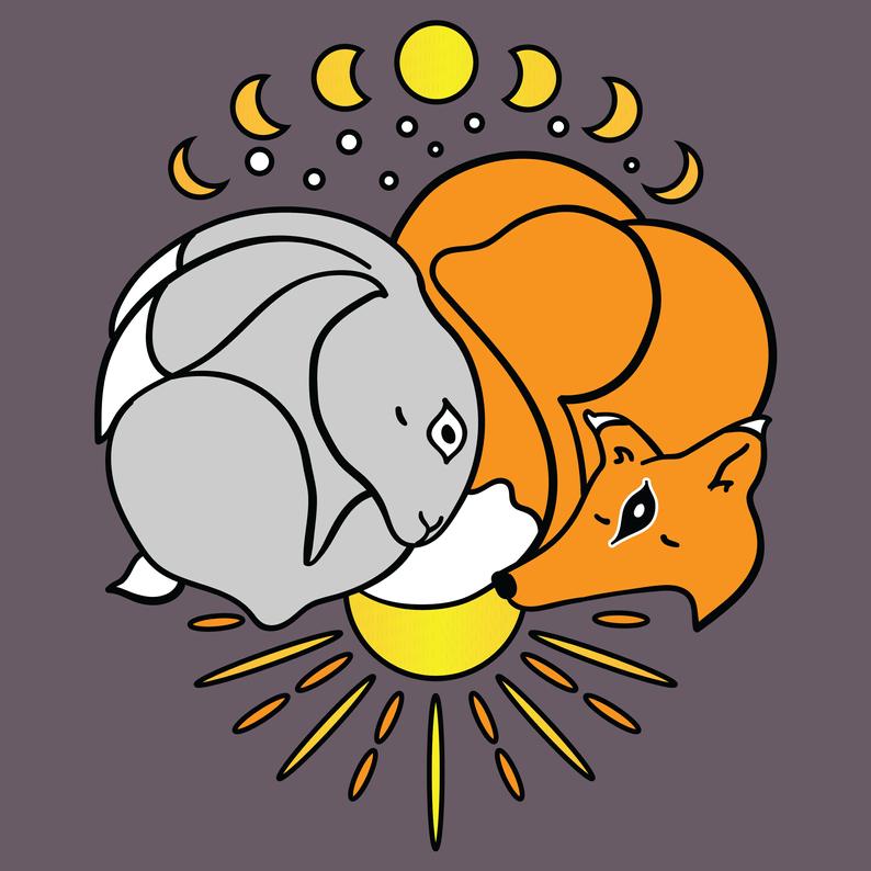 794x794 Predator And Prey Night And Day Etsy