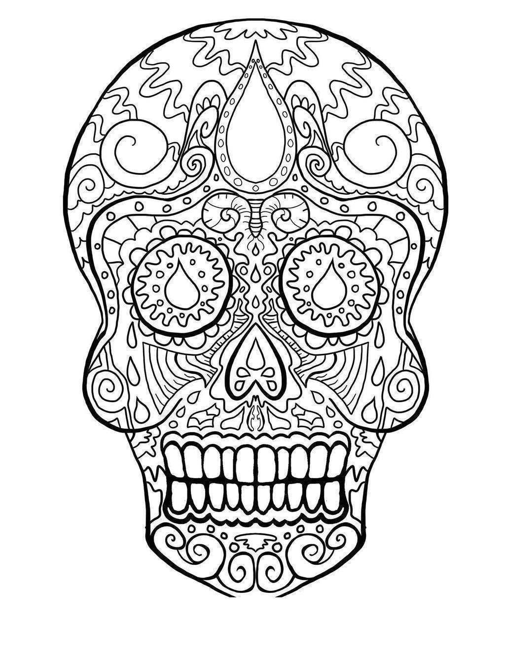 Day Of The Dead Drawings | Free download on ClipArtMag