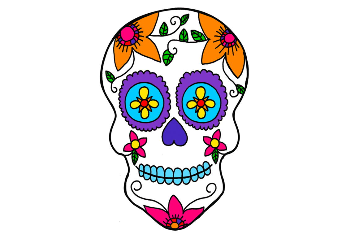 Day Of The Dead Drawings Free download on ClipArtMag