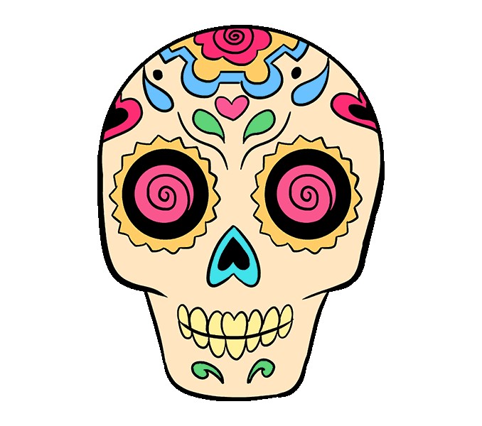 Day Of The Dead Drawings | Free download on ClipArtMag