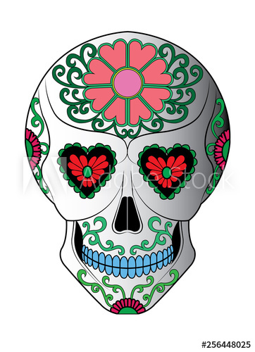 362x500 Art Sugar Skull Day Of The Dead Hand Drawing Make Graphic Vector