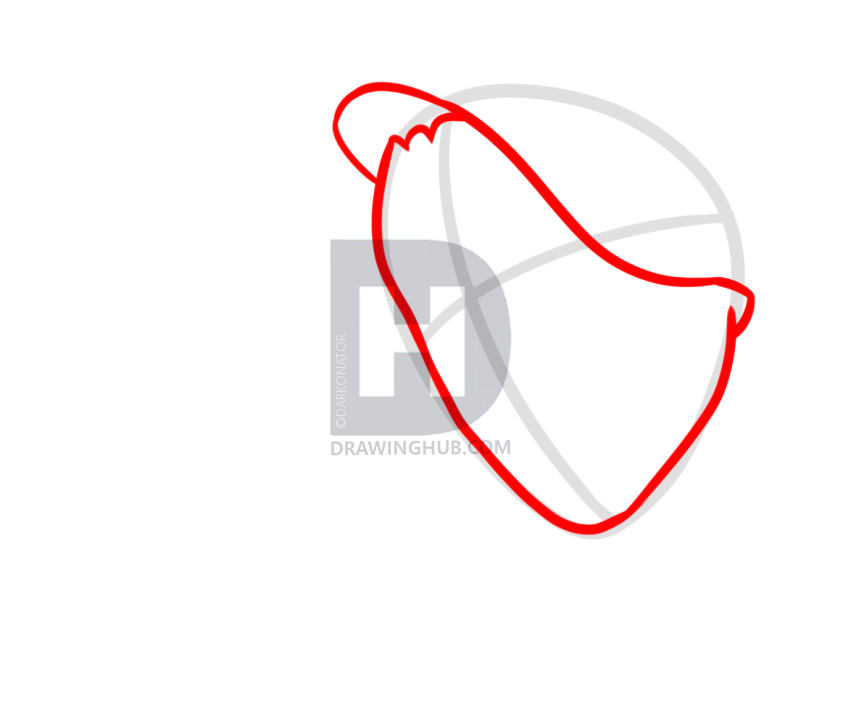 851x720 How To Draw Day Of The Dead Face, Step