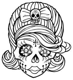 236x258 Ideas Of Day Of The Dead Sugar Skull Coloring