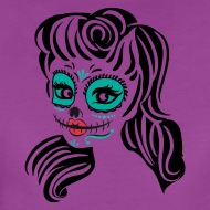 190x190 Sugar Skull Day Of The Dead Women's Vintage Sport T Shirt