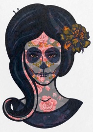 190x268 Day Of The Dead Girl Design Large Buttons Spreadshirt
