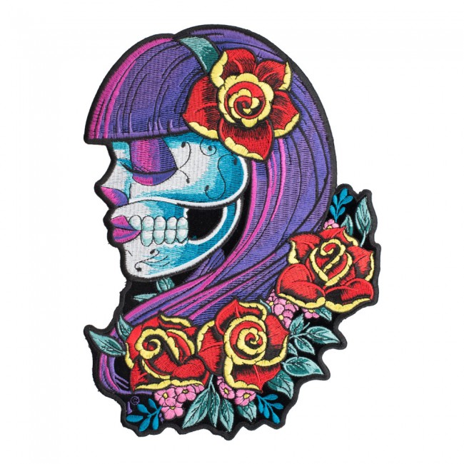 650x650 day of the dead violeta candy skull patch sugar skull patch