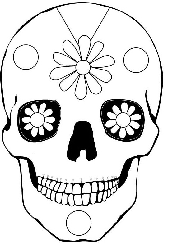569x786 Day Of The Dead Coloring And Craft Activities