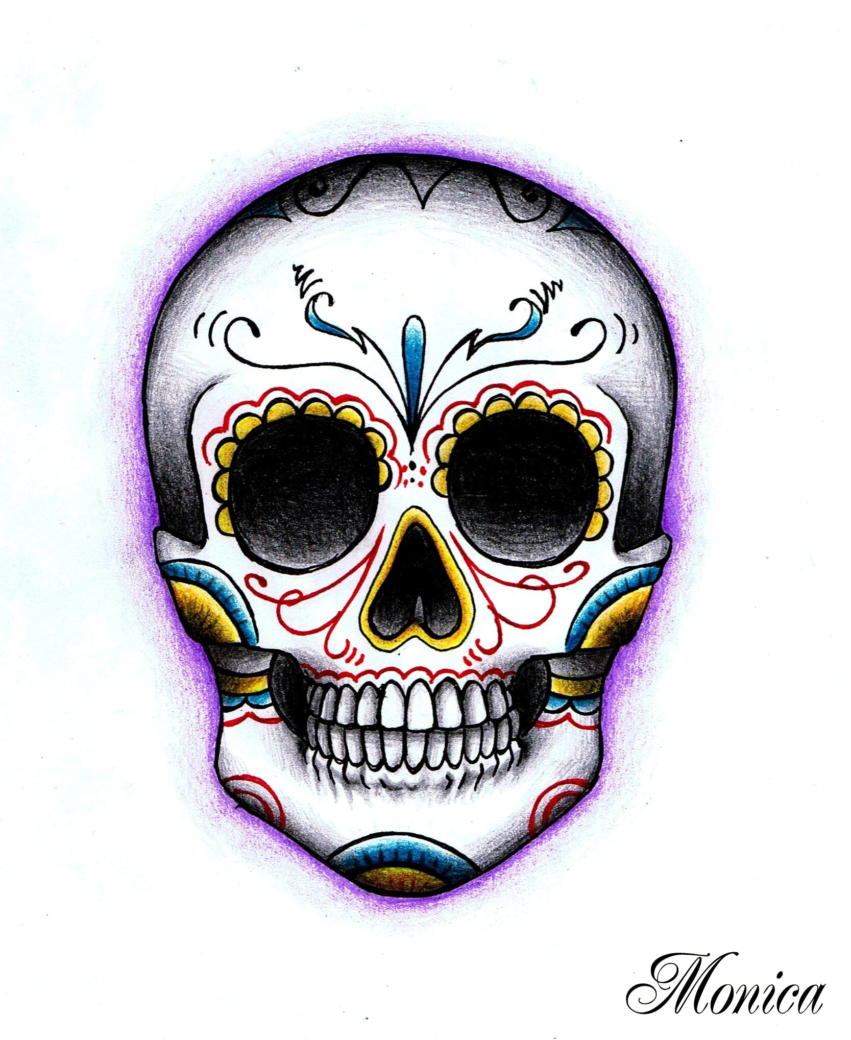 Day Of The Dead Drawings Free Download On ClipArtMag