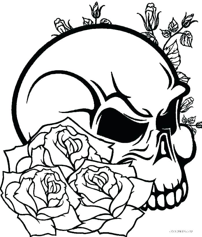 699x820 Cool Skull Coloring Pages Skull Coloring Pages With Day