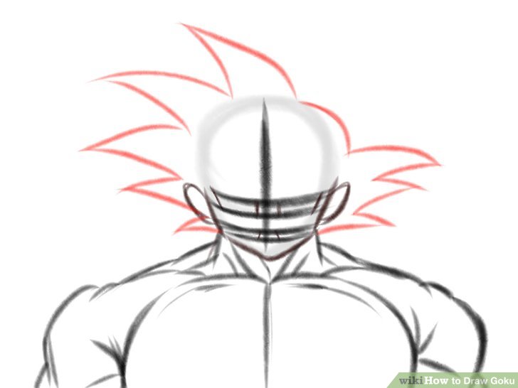 728x546 How To Draw Goku