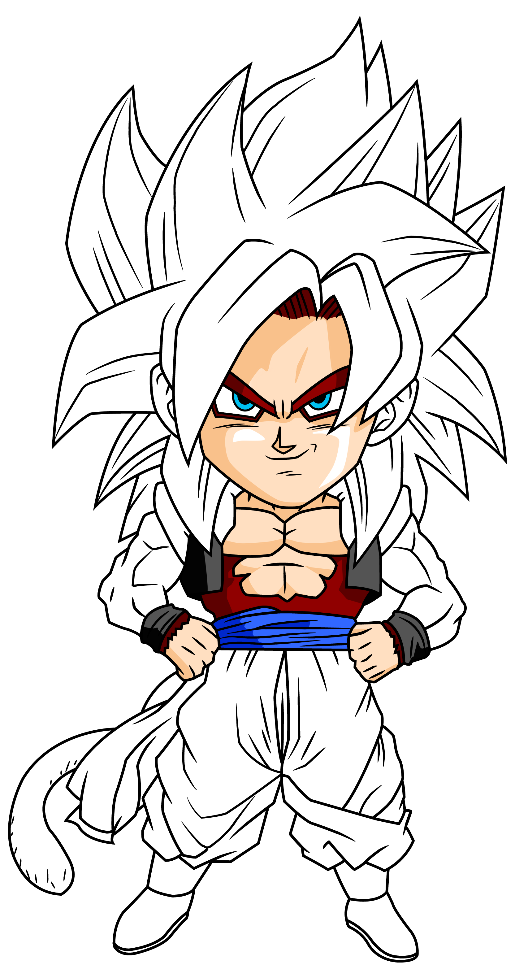 1664x3159 How To Draw Chibi Goku
