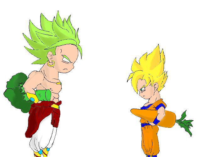 700x500 How To Draw Goku Vs Broly