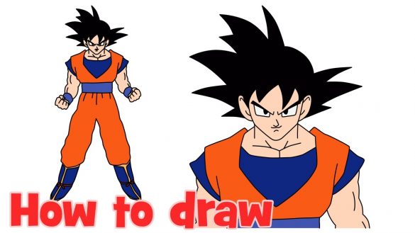 585x329 Marvellous Design How To Draw Goku Step