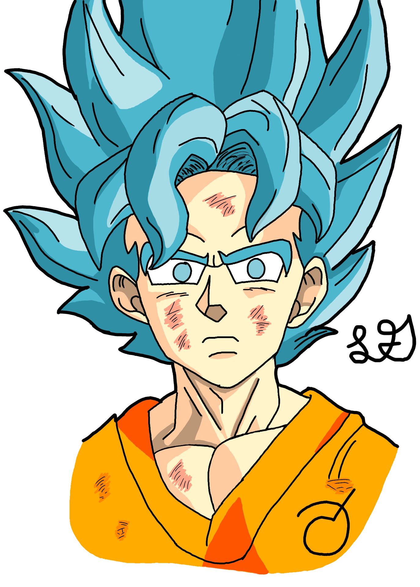 Dbz Goku Drawing Free download on ClipArtMag