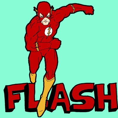 400x400 How To Draw Flash From Dc Comics With Easy Step