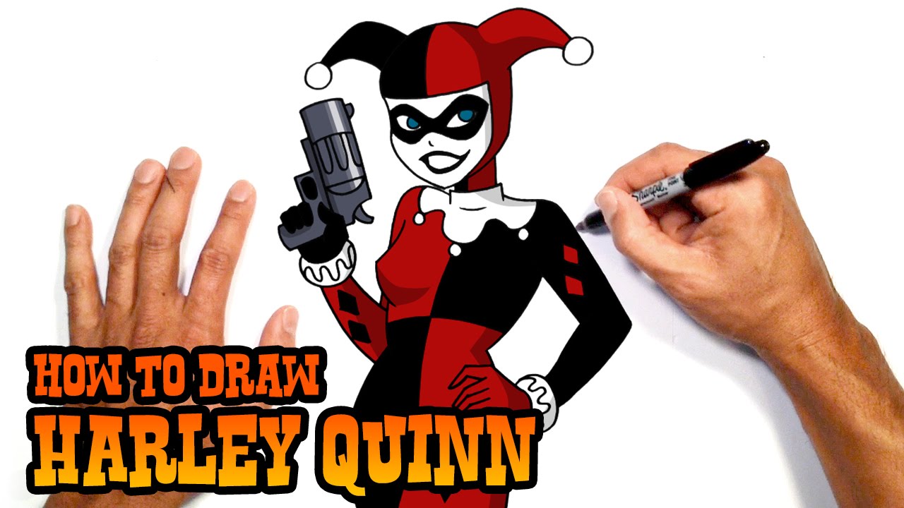 1280x720 How To Draw Harley Quinn Dc Comics
