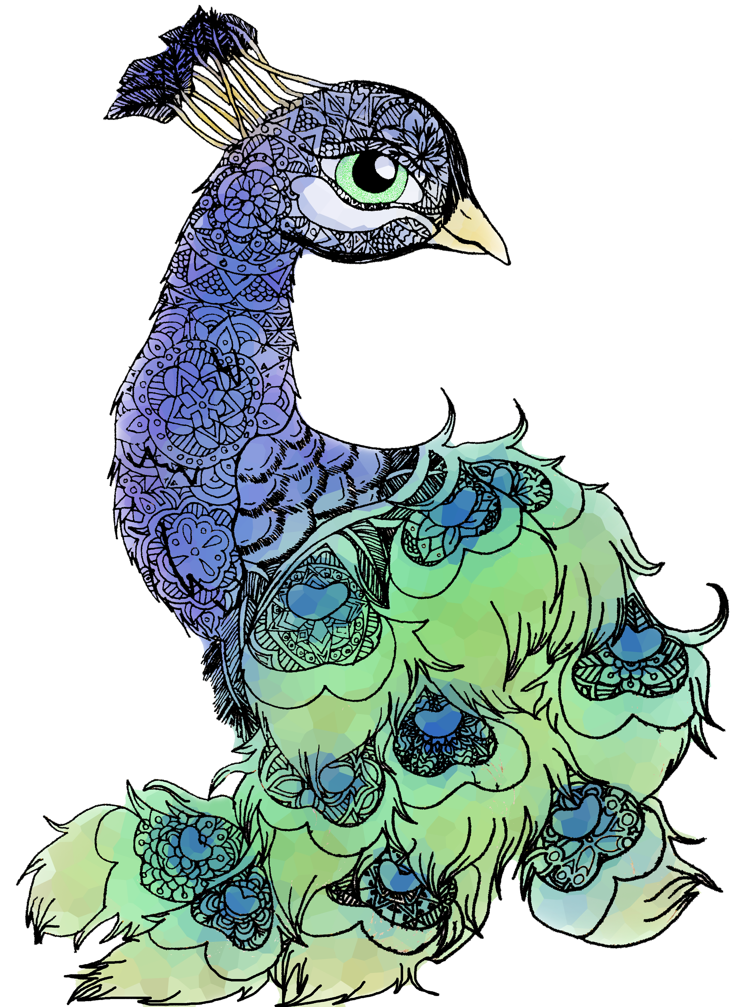 2406x3308 Collection Of Free Peacock Drawing Dead Download On Ui Ex