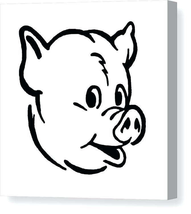 671x750 Pig Head Drawing Pig Head Colouring Pages