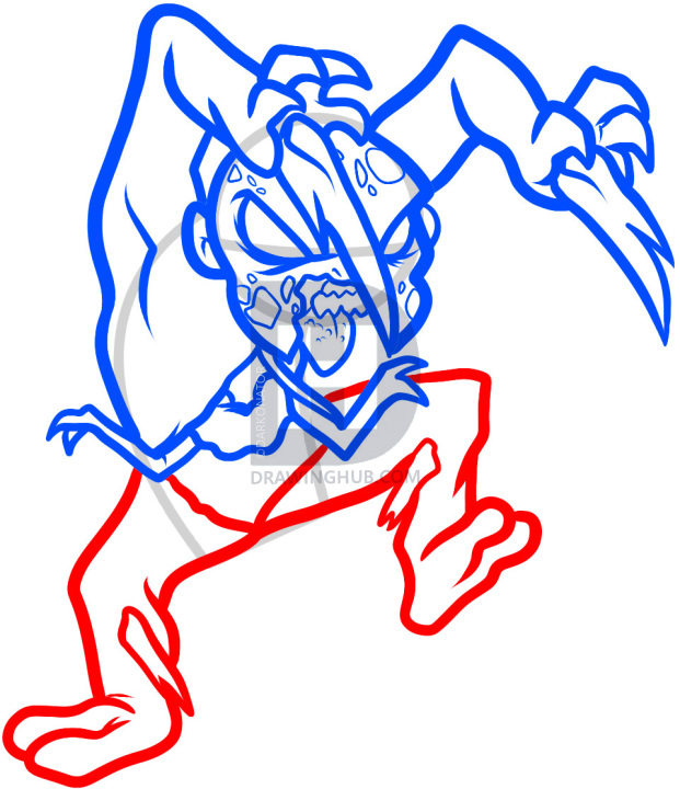 621x720 How To Draw A Chibi Necromorph, Dead Space, Step