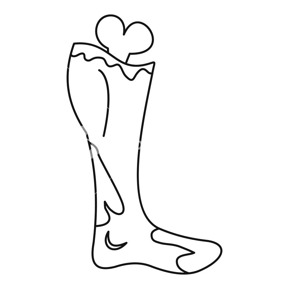 1000x1000 dead man leg icon outline illustration of dead man leg vector