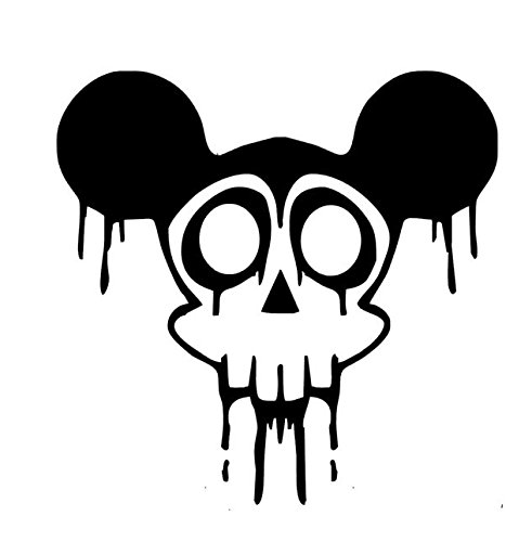 491x500 Living Dead Vinyl Decal, Zombie Mouse Bumper Sticker