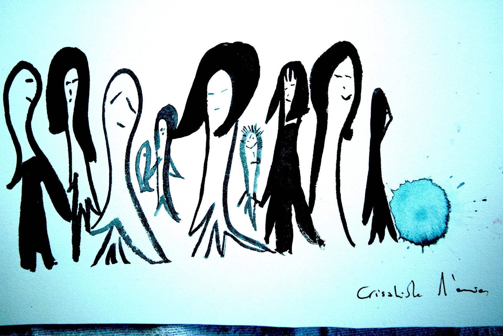 1920x1282 The Little People Drawing