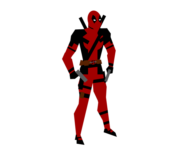 600x494 How To Create A Simple Geometric Vector Deadpool In Adobe Photoshop