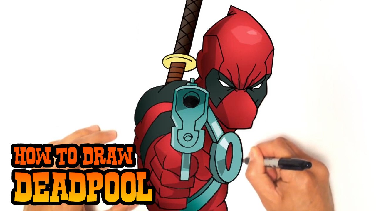 1280x720 How To Draw Deadpool Step