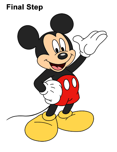 386x500 How To Draw Mickey Mouse