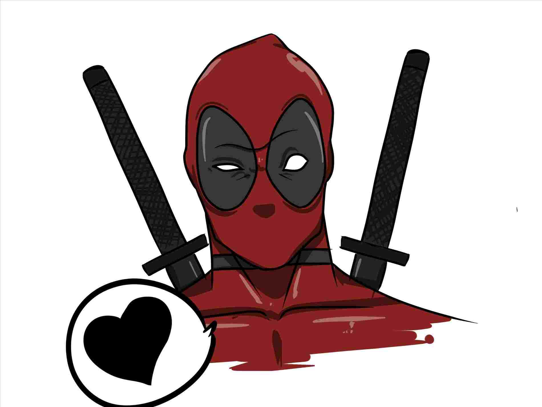 1900x1425 How To Draw Deadpool Full Body Step