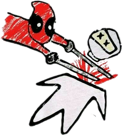 392x434 Freetoedit Cute Kawaii Chibi Marvel Deadpool Murder Kil