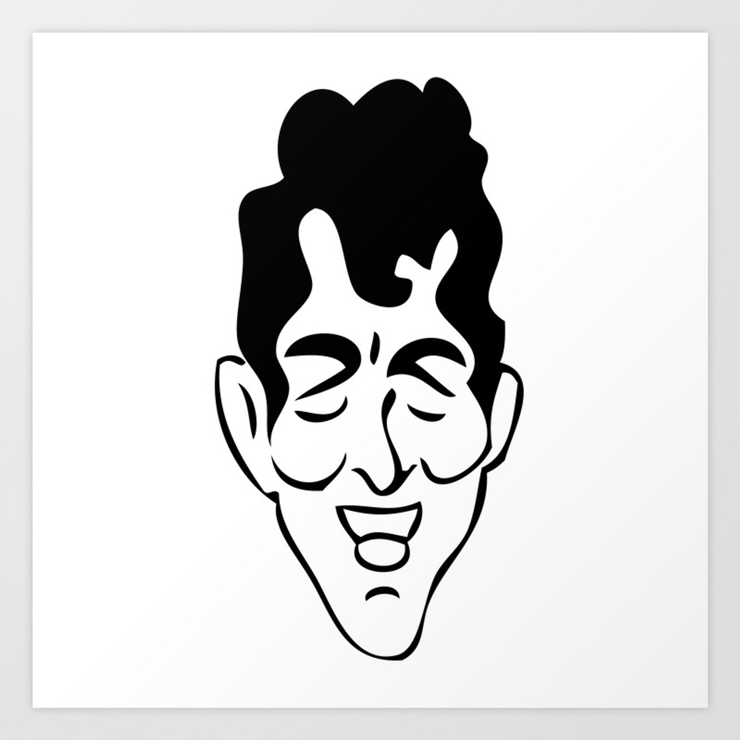 1500x1500 Ratpack Dean Martin Art Print