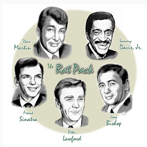 600x599 The Rat Pack Art Print