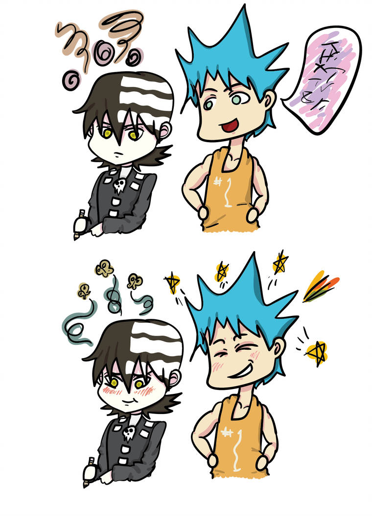 760x1052 Blackstar And Death The Kid Drawings