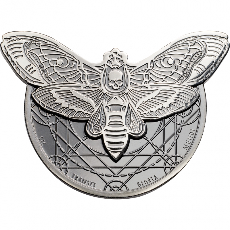 800x800 Death's Head Hawkmoth Shillings Silver Coin