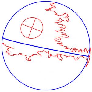 302x302 How To Draw Death Star, Step