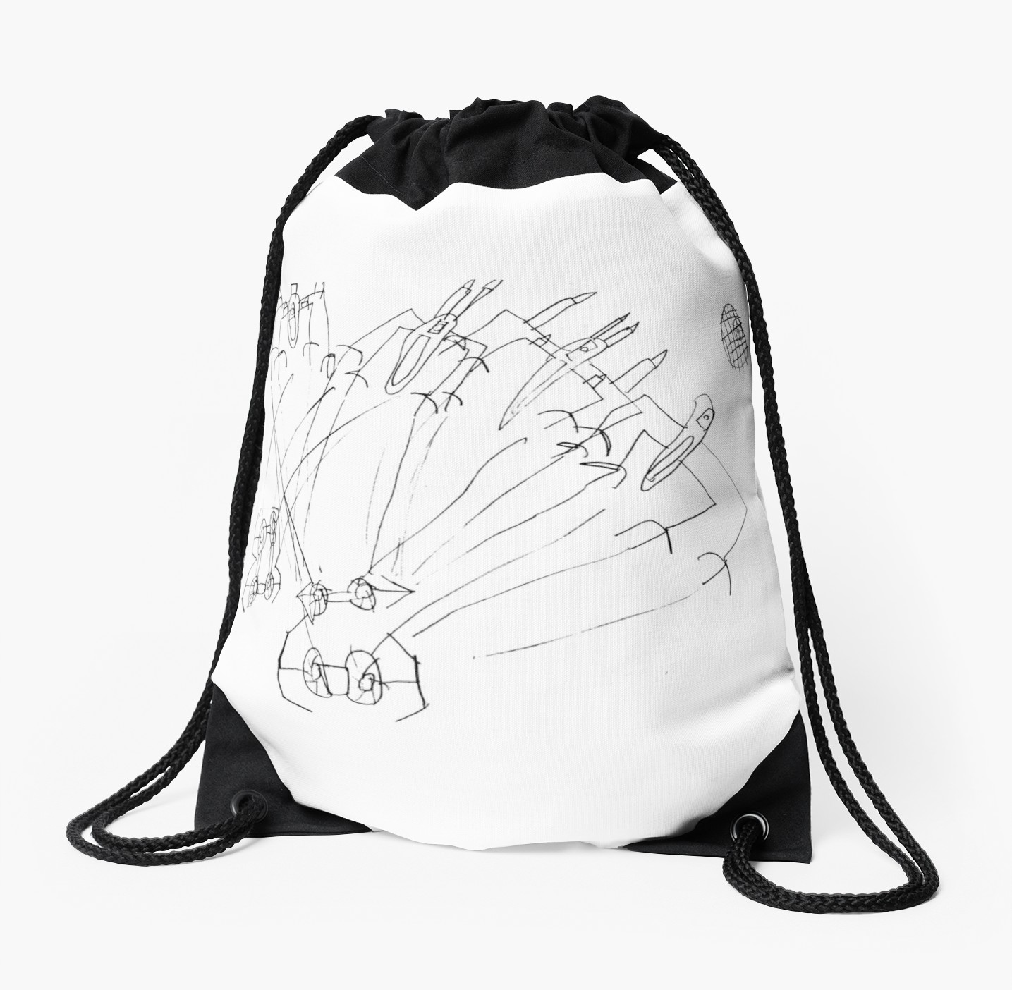 1435x1404 Epic Star Wars Space Battle Death Star Drawstring Bags