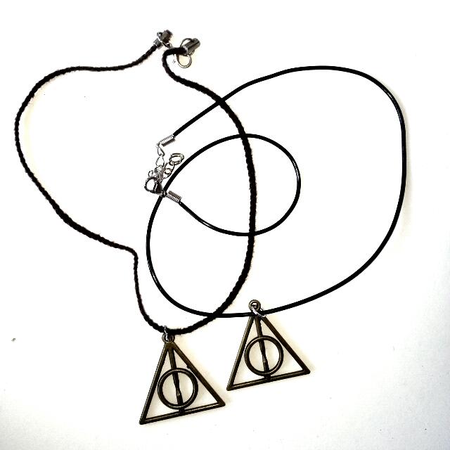 640x640 harry potter deathly hallows necklace, women's fashion, jewellery