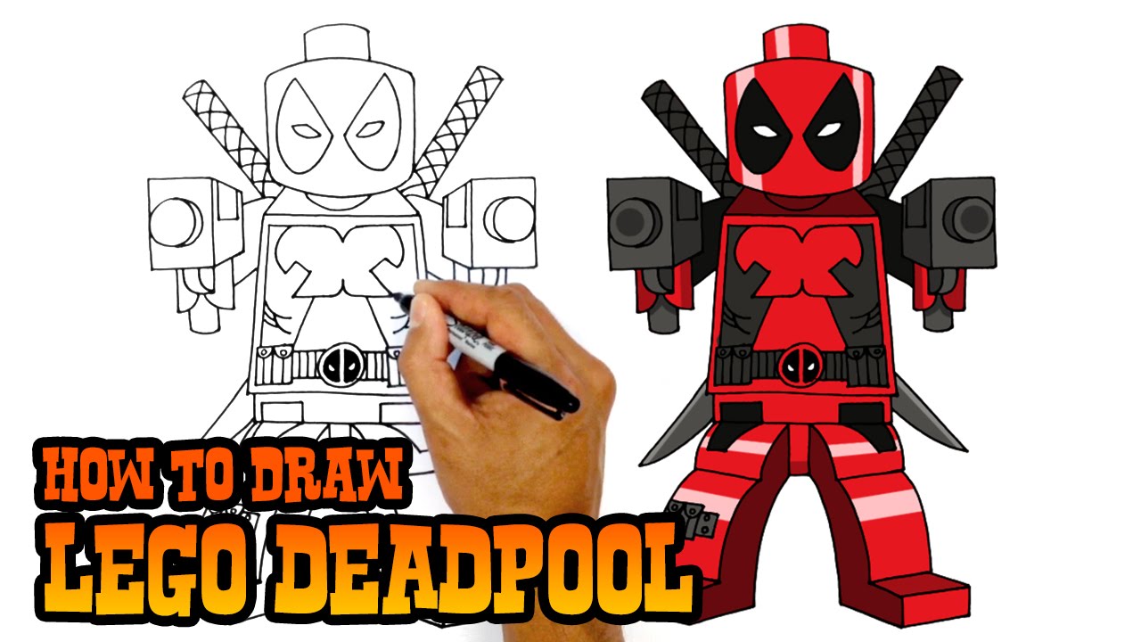 1280x720 How To Draw Lego Deadpool Drawing Lesson