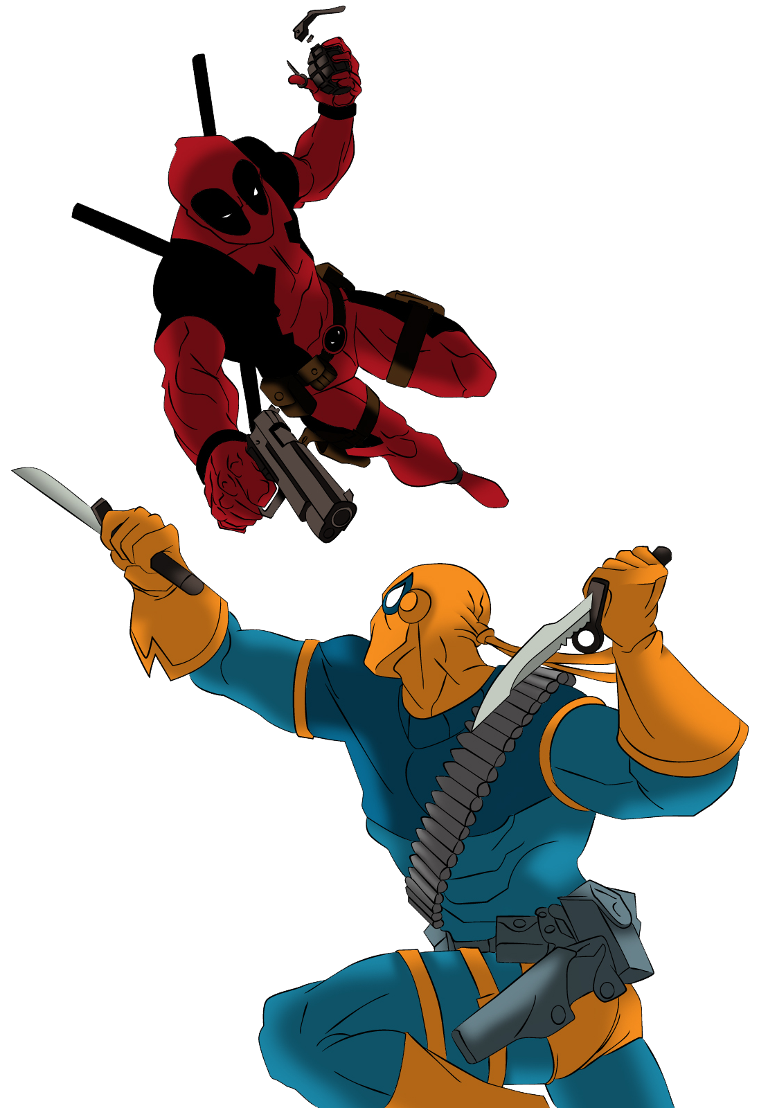 1122x1600 Collection Of Free Drawing Deadpool Deathstroke Download On Ui Ex