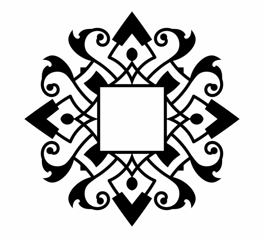 920x830 Ornament Line Art Art Deco